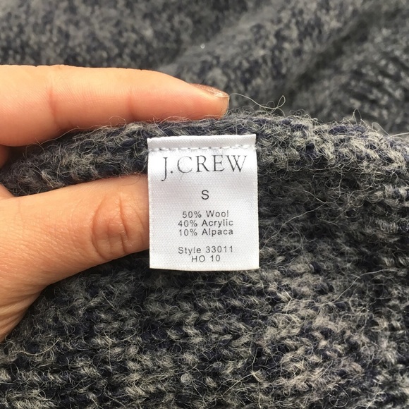 gray j. crew wool sweater - Picture 2 of 2
